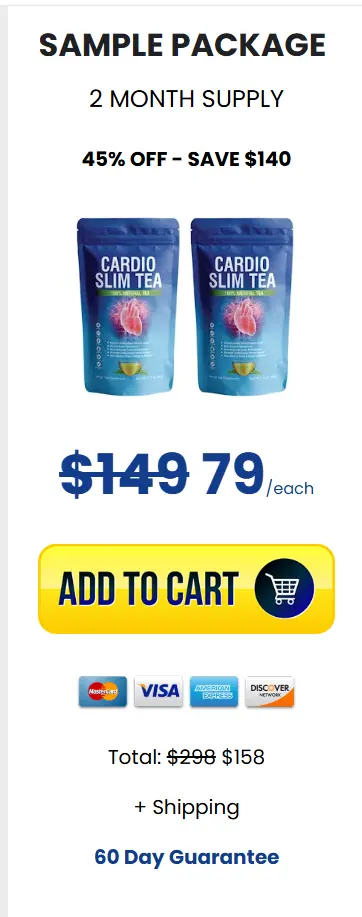 Cardio Slim Tea one bottle